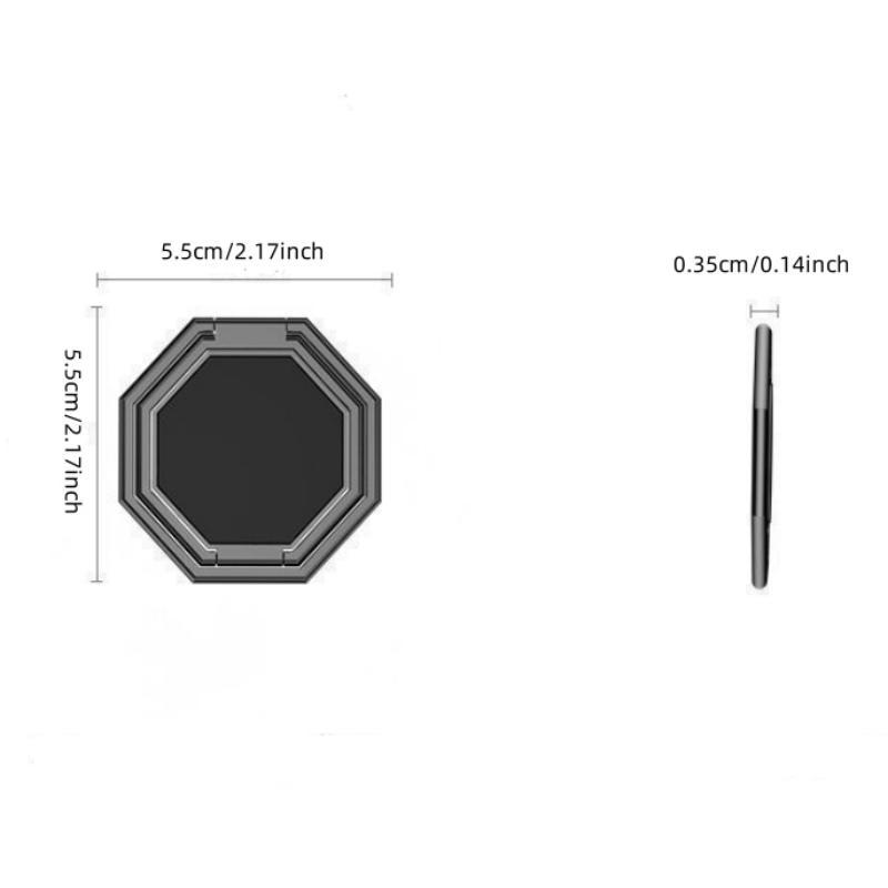 Valentine's Day Gift, Universal Phone Holder Made of Zinc Alloy, Ultra-Thin Foldable Ring Stand, Car and Desktop Mount, Top Convenience