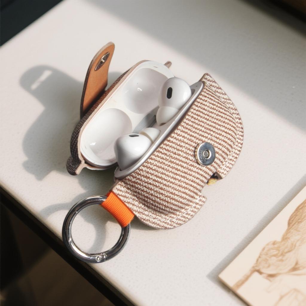 Soft PU Leather Earphone Case, Protective Headphone Cover Compatible With AirPods Series Models, Lightweight Durable Anti-Scratch Shell For Daily Carrying And Wireless Charging Use