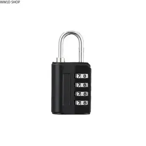 Colorful 4 Digit Combination Padlock, Zinc Alloy Security Lock for Gym Lockers Luggage Bags and Travel Storage with Keyless Design