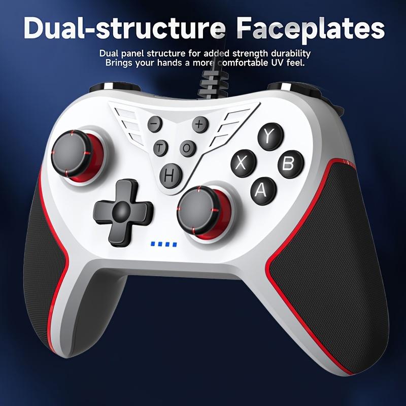 Wired Gaming USB Controller for Windows PC (Steam)/Nintendo Switch/Switch OLED/Switch Lite/ PC Controller with High-Precision joystick Turbo and Adjustable Vibration handheld console