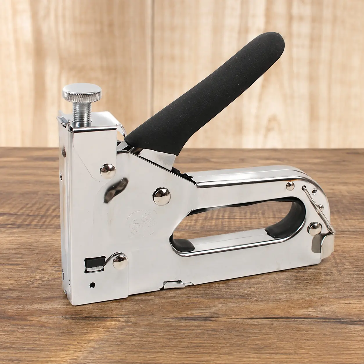 3-in-1 Pneumatic Nail Gun: Cordless Stapler & Nailer for Wood, Leather, Walls & Fabric, Anti-Jam Alloy Design, 3-Position Magazine, 15mm Hardwood Penetration, Ideal for Furniture & Upholstery
