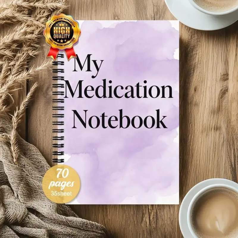 Medical Log My Medication Notebook, Practical Medical Planner, Daily Medication Intake Recorder, Personal Health Manager, Mental Wellness Tracker