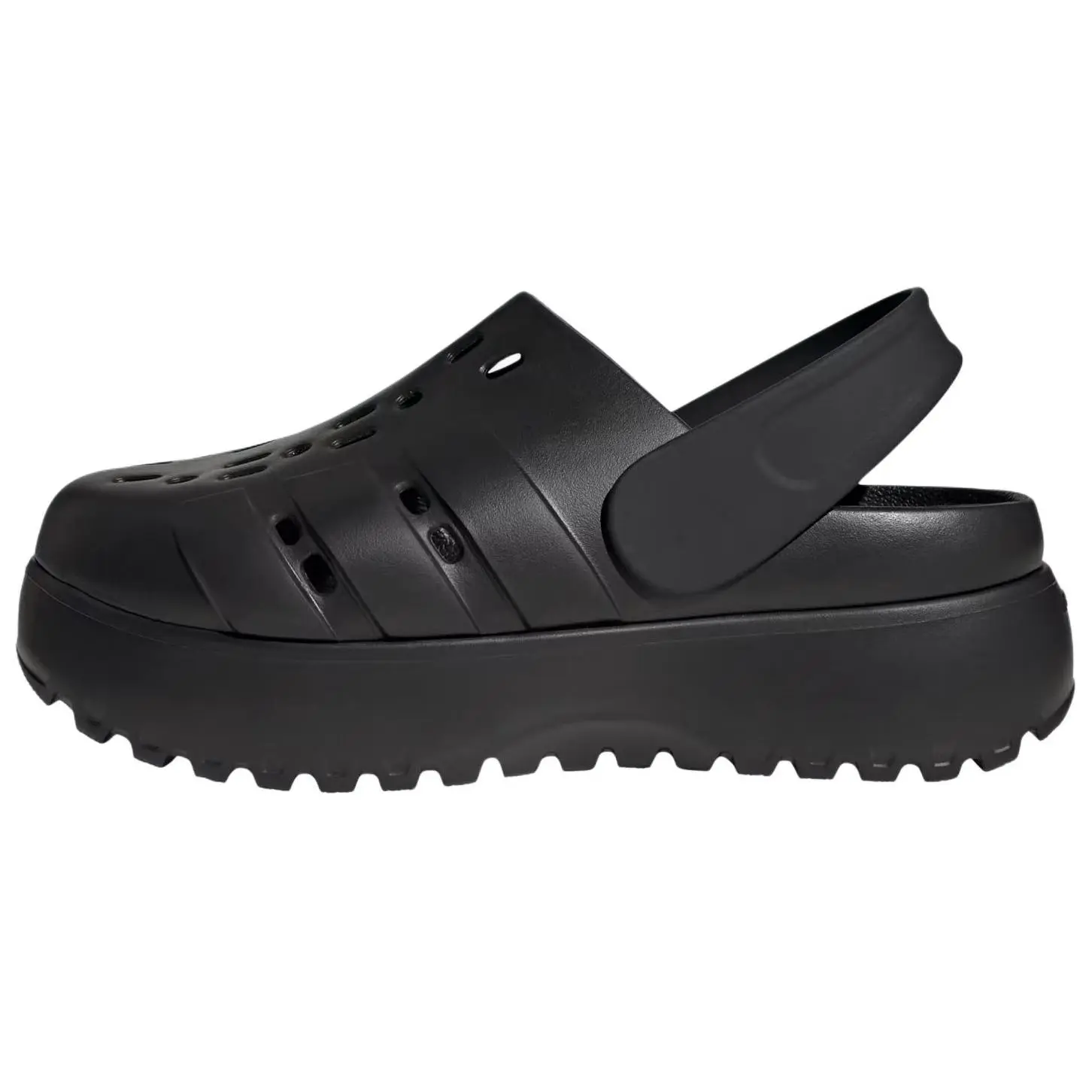 Adidas Wmns Adilette Platform Clog 'Triple Black' JP9577