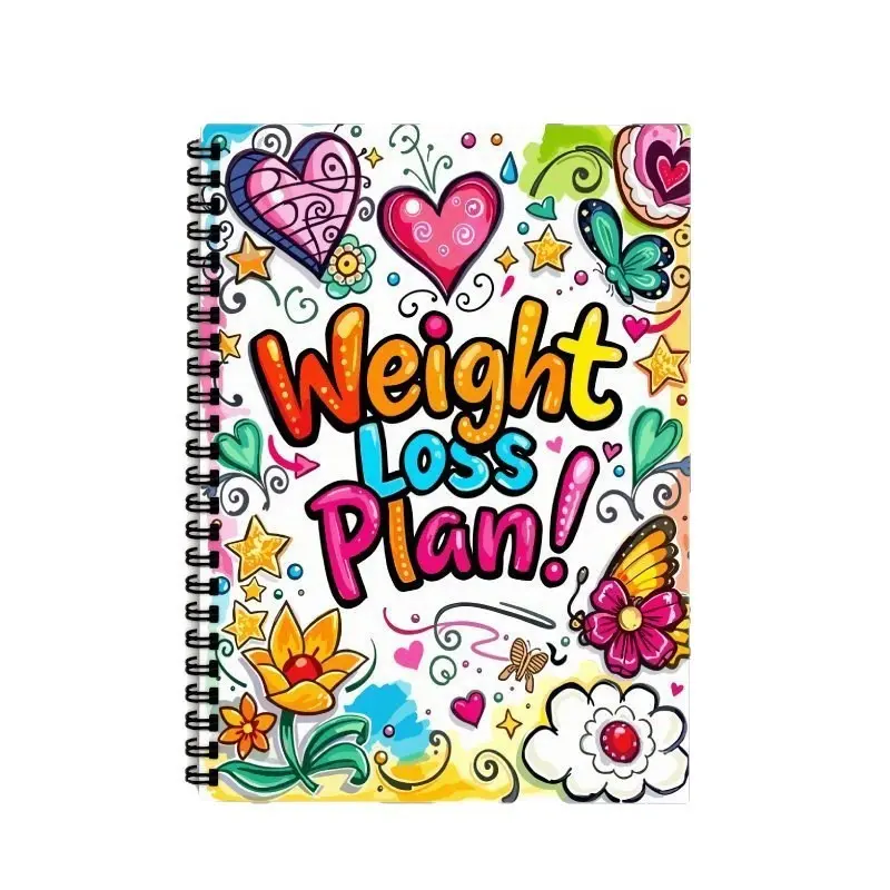 Cross-Border Inspirational Fitness and Weight Management Planner, Ideal for Weight Loss Enthusiasts and Fitness Lovers, Tracking Journal