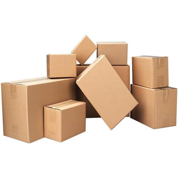 100 Corrugated Paper Boxes – 8×6×4, 4×4×4, 6×6×6, 6×4×4, 6×4×2 Inches Yellow – Sturdy Shipping Boxes, Gift Boxes, Storage, Packaging, Craft, DIY, Retail, Small Business, Party Favor, Organization, Waterproof, Moisture Proof, Easy Assembly Boxes