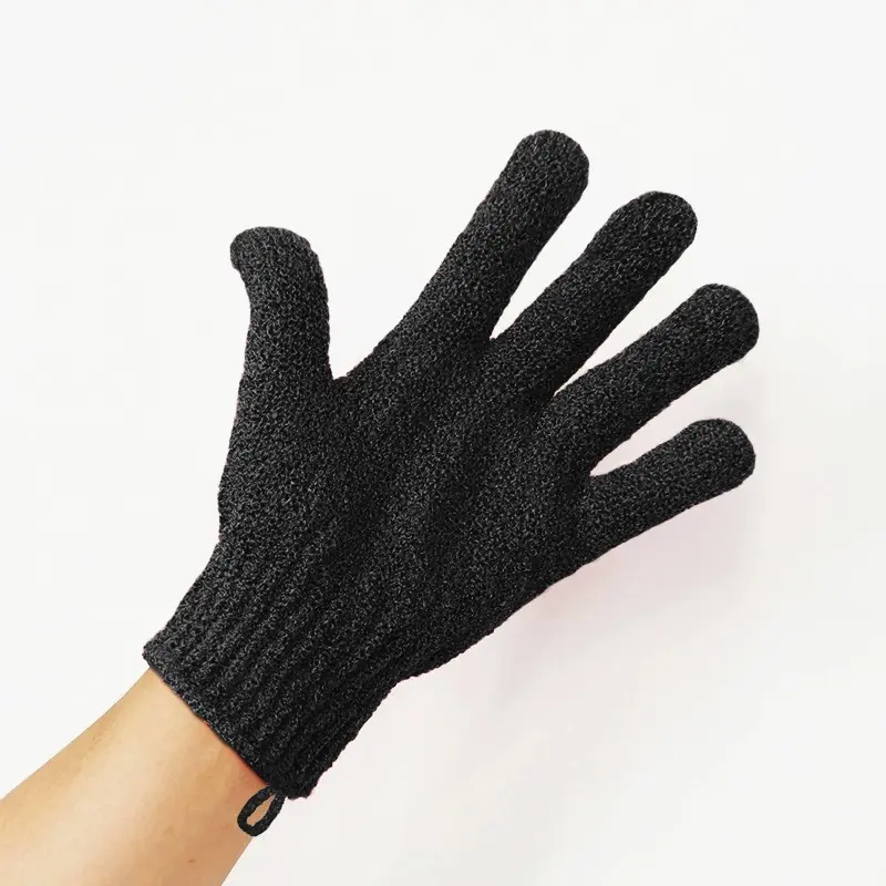 2 Pcs Exfoliating Gloves, Exfoliant Scrubber Glove, Bath Mitts, Five-Finger Scrubbing Tool, Dual-Sided Shower Gloves, Universal Size, Body Care Essentials, Exfoliating Body Scrubber