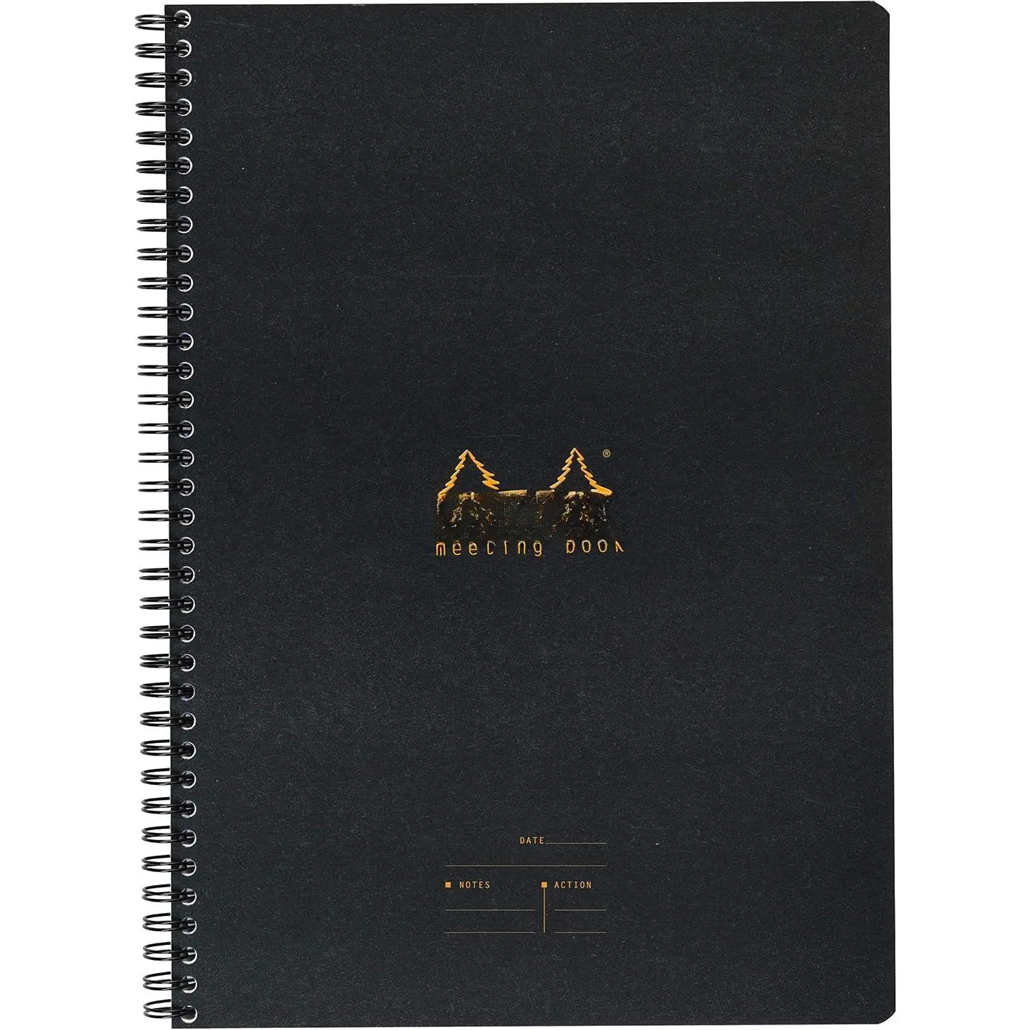 Efficient Meeting Notebook, Black 8.25" x 6.25"