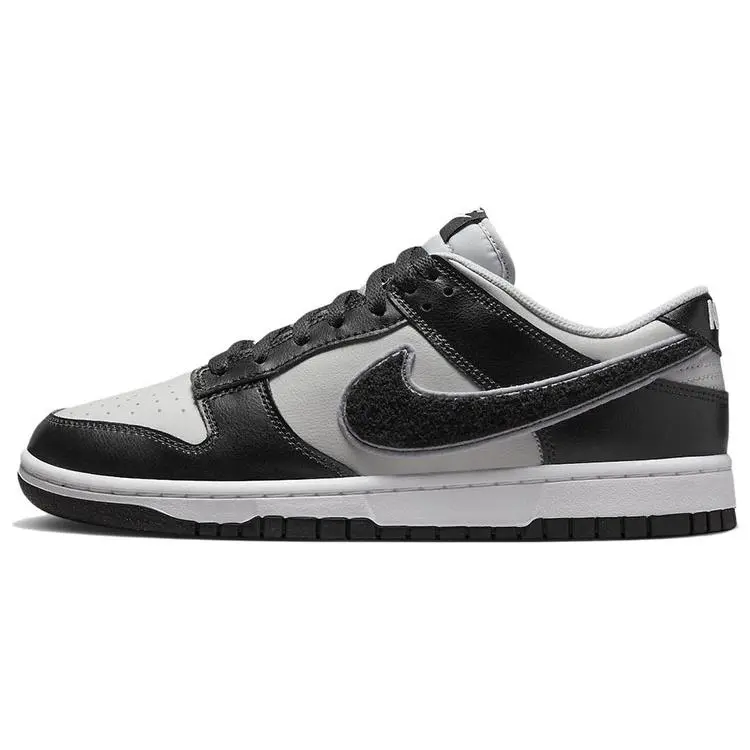Nike Dunk Low 'Chenille Swoosh - Black Grey Fog' DQ7683-001