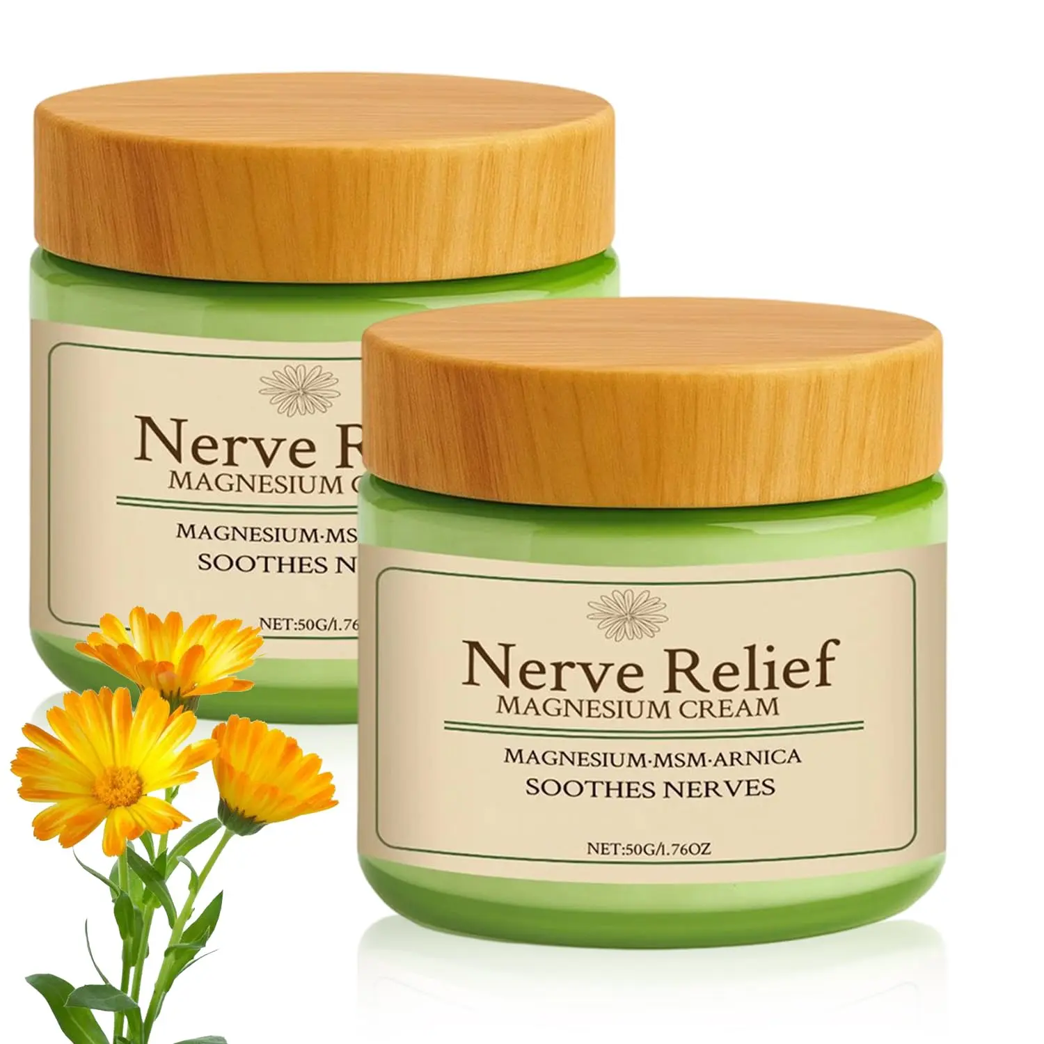 Natural Magnesium Cream with MSM & Arnica - Mild Body Moisturizer for Dryness Relief, Relaxing Comfort, Calming & Magnesium-Rich Skin Care, Moisturizers, Calming Magnesium Body Lotions & Creams