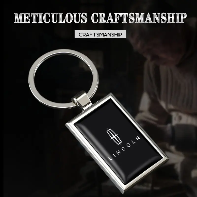 Zinc Alloy Car Keyring Auto Logo Keychain Pendant Decoration For Lincoln Navigator Continental Nautilus Aviator MKZ MKX MKC MKT MKS Corsair Mark E Stylish Keychain