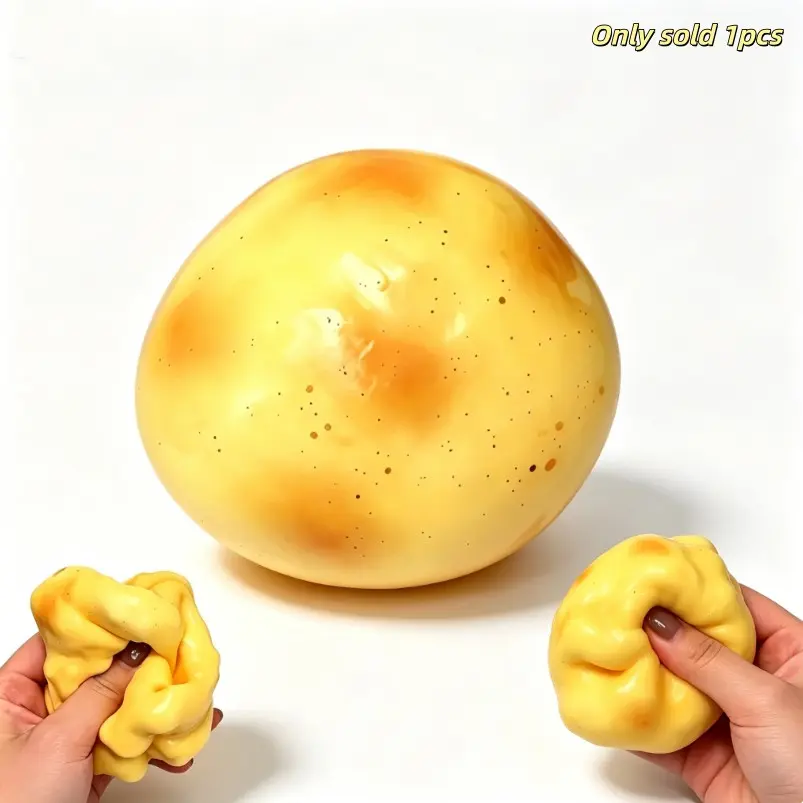 Potato Squeezing Toy, Moldable Stress Relief Tool, Handmade Crisp Sound Block Filler, Anxiety Relief Toy for Adults and Teens, Party Gift