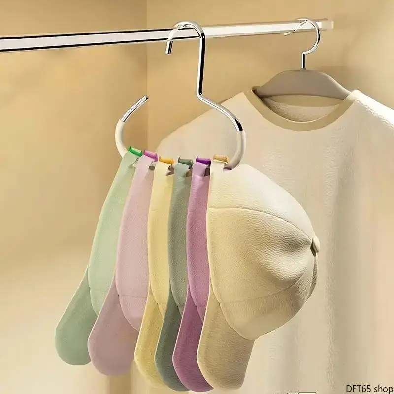 3-Pack Non-Slip Round Metal Hat-Scarf Hanger, Smooth Rust-Proof Coating, Multi-Slot Layered Design, Compact Hanging Wardrobe Organizer for Household Cap/Shawl Storage, Simple Wall/Closet Mount for Organized Space Saving