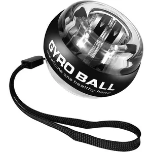 Gyro/Torque Ball Hand Exerciser,Wrist Trainer Ball Auto-Start Gyroscopic Forearm Exerciser,Five-Gear Color-Changing Light Torqueball Strengthening Arms, Fingers, Bones and Muscles.