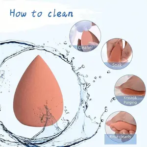 Puff 4 Sets, Water Droplets Do Not Eat Powder, Makeup Eggs, Sponge Eggs, Air Cushion Puff, Beauty Tools