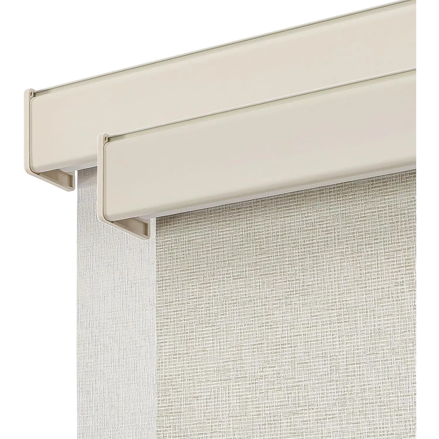 Cordless Blackout Roller Shades, Premium Woven Fabric Blinds for Indoor Windows, Thermal Insulated UV Protection Roller Window Shades for Home and Office (Light Khaki, 22” W x 64�� H)