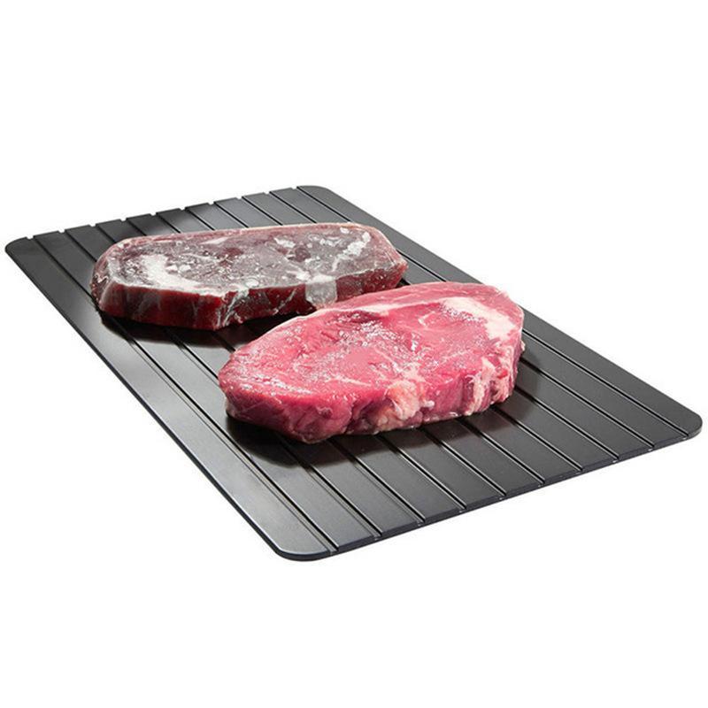 Quick Thawing Plate, 1 Count Aluminum Alloy Quick Thawing Board, Cooking Gadgets for Defrosting Frozen Meat & Food