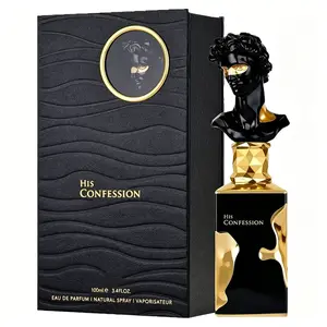 HIS CONFESSION Eau de Parfum Men's Cologne 100ml (3.4 oz) Long Lasting Aromatic Woody Fragrance with Mandarin Cedarwood Vanilla & Amber Men’s Perfume for Daily Wear ldeal Guys Gifts for Men Boyfriend Birthday or Couples