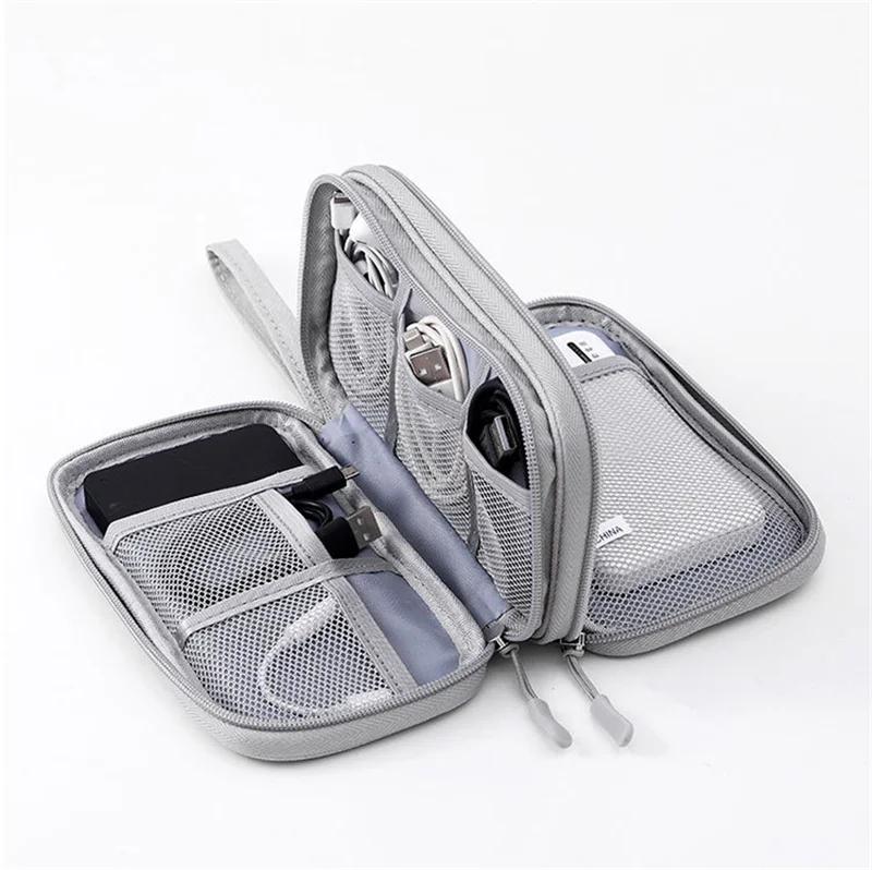 Travel Cable Bag Portable Digital Storage Pouch Charger Data Cable USB Bag Organizer Waterproof Electronic Accessory Storage Bag