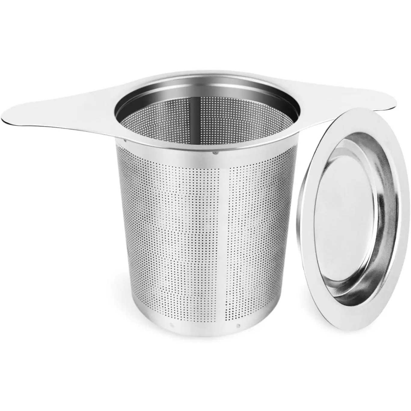 Tea Infuser Strainer, Stainless Steel Loose Leaf Tea Strainer with Dual Ears, Fine Mesh for Effective Tea Leaf Filtration, Provides a Great Tea Brewing Experience