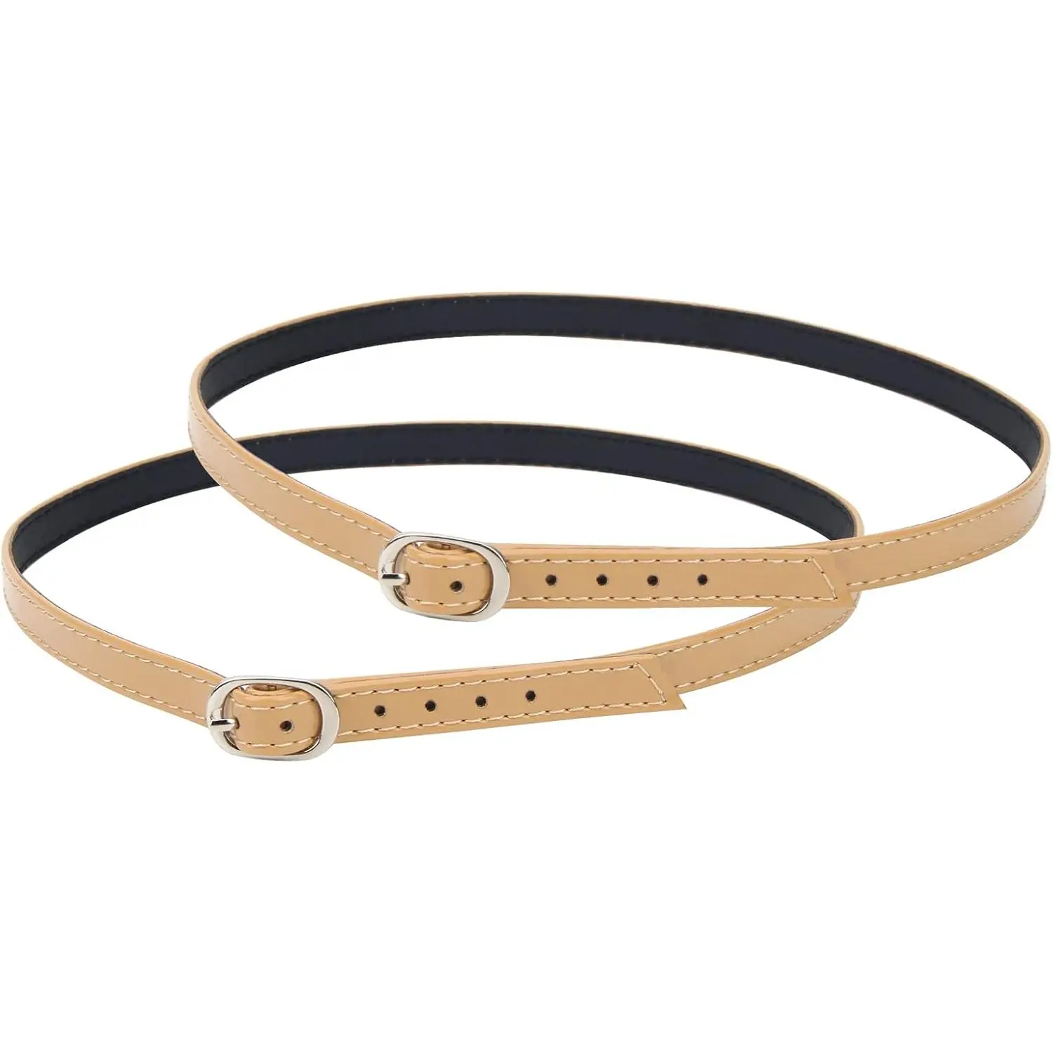 Women's Detachable PU Leather Shoe Straps,High Heels Anti-loose Shoelace Accessories