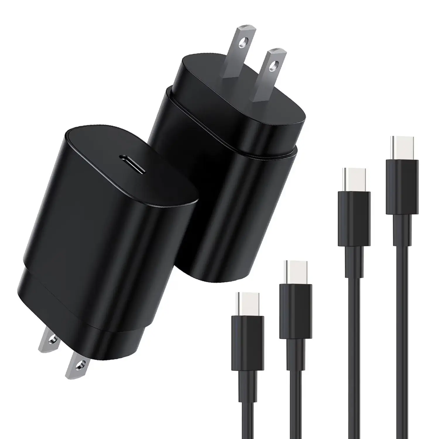2-Pack 25W USB C Fast Charger Block with 6FT Type C Cable for Samsung Galaxy S24 S23 Ultra