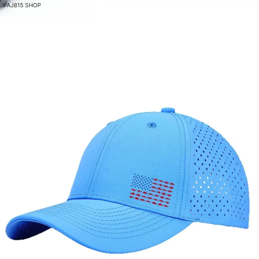 6-Piece Patriotic Flag Pattern Duckbill Hats for Men - Flexible Breathable Lightweight Ventilation Cap Hats, Solar Protection Sun Defender Quick Dry Waterproof Outdoor Hiking Fishing Summer Wear 2026