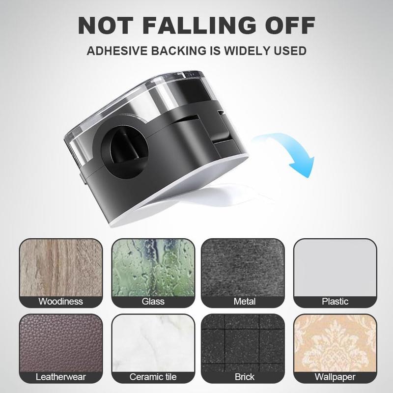 Magnetic Cable Organizer Set Adjustable Adhesive Clips for Tidy Cable Management Under Desk, in Car, at Home or Office (Mixed Colors)