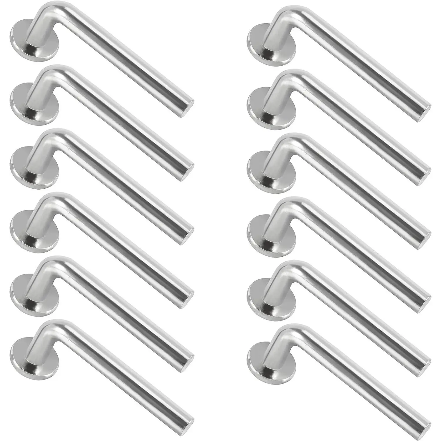50 PCS Universal Pallet Rack Drop Pins, M7 Round Heavy Duty Head Pallet Rack Safety J Bolts for Warehouse, Home or DIY Pallet Racks and Shelving Units, 2.56 x 0.28 Inch