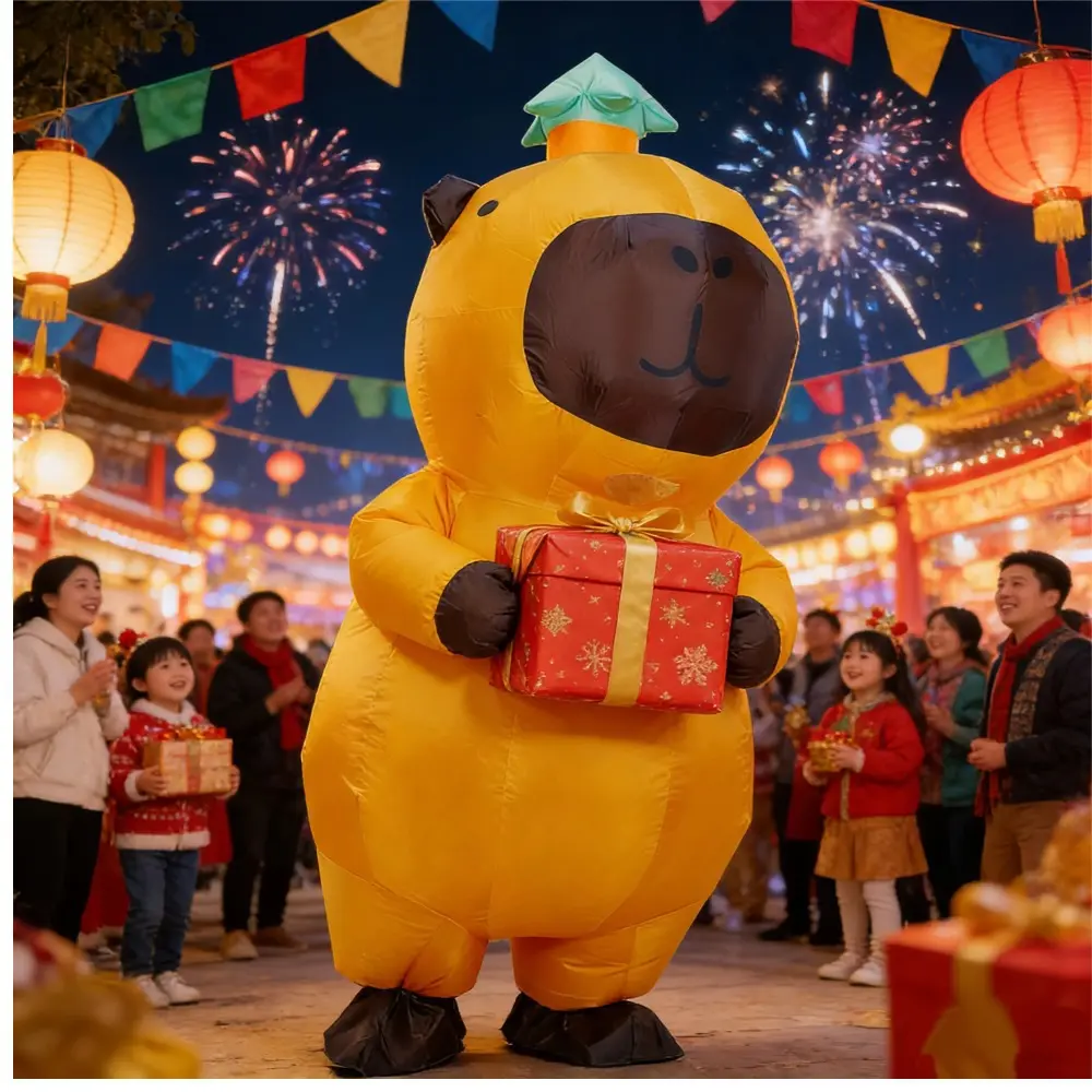 Inflatable Capybara Full Body Costume Funny Novelty Outfit For Halloween Weird Cosplay Party Dress Up
