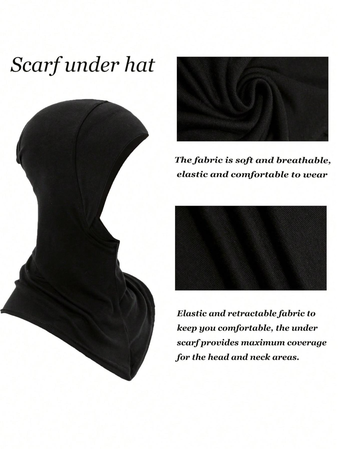 Women's Solid Color Instant Hijab Casual Soft Comfortable Breathable Hijab for Daily Wear, Fashion Accessories for Women & Girls, Modest Hijab