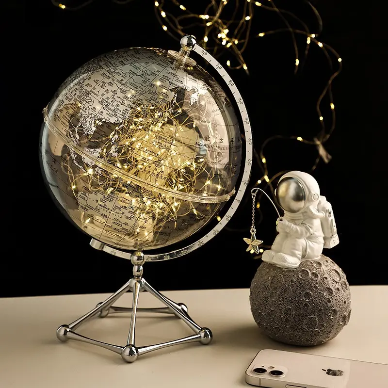 Bei Han Mei Creative Transparent Globe Decor Light Luxury Home Living Room TV Cabinet Wine Cabinet Decorations