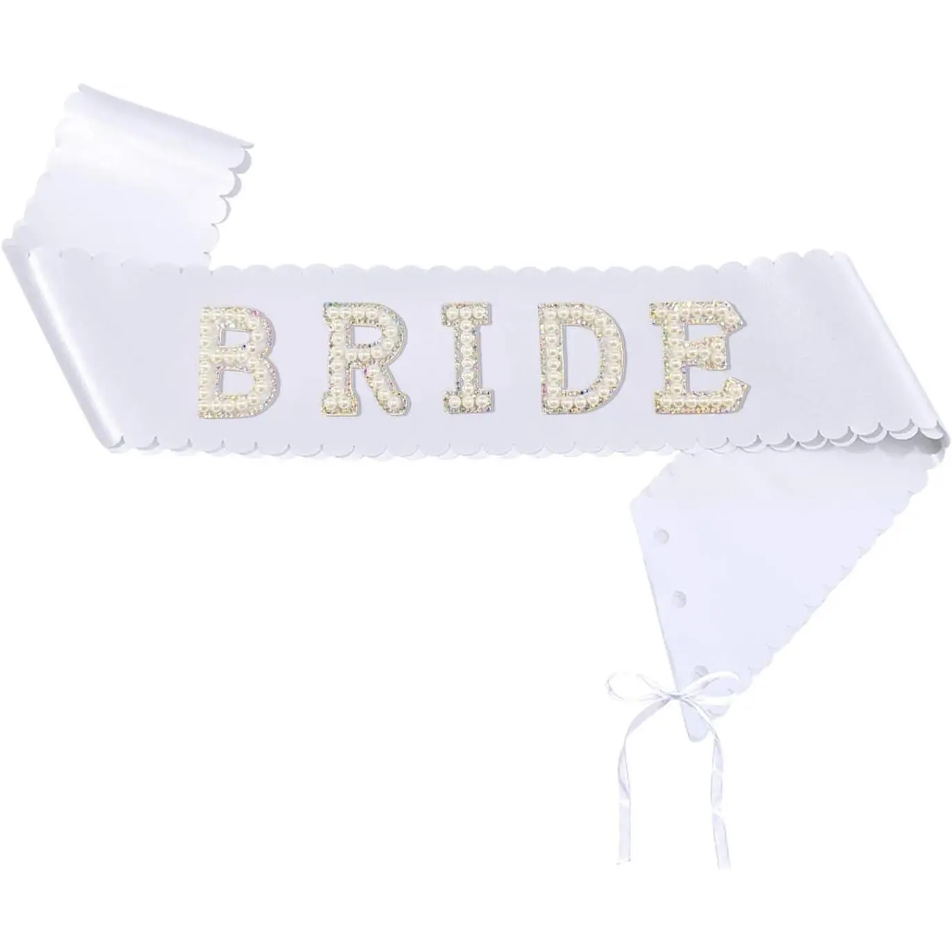 Bride Sash Bride To Be Sash Bridal Pearl Satin Sashes for Bachelorette Party Bridal Gifts Bridesmaid Accessories Bridal Decorations