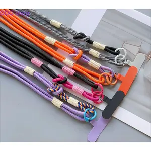 Personalized color matching long rope ins trend oblique span mobile phone case anti-drop long rope clip tide bag color matching long rope