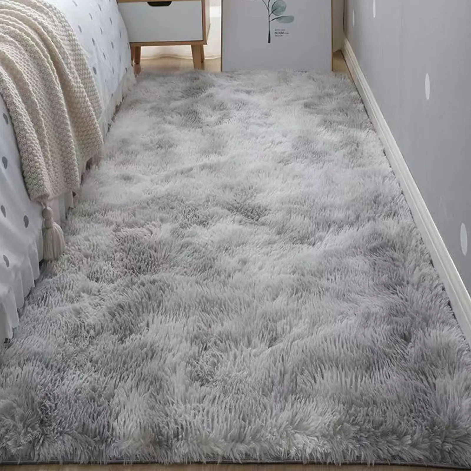 Soft Plush Area Rug for Living Room, Bedroom, Study, Closet, Nordic Style Carpet for Bedside, Hallway, Home Decor