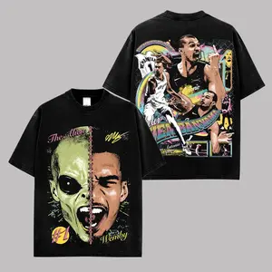 [ ✨ 100% Cotton] Victor Wembanyama - VW1 Premium Cotton T-Shirt, Vintage Spurs Nation Graphic Tee, San Antonio Basketball Fans Hoops Streetwear Shirt, Victor Wembanyama Fan Merch, Unisex Oversized Sports Gift Tee