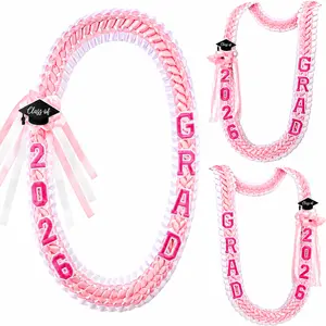 Party Gifts 2026 Graduation Ribbon Double Braided Necklace Handmade Graduation Wreath