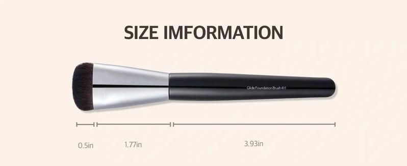 Liquid Foundation Flat brush | Korean Makeup brush with Super Micro brush | studio quality makeup tools