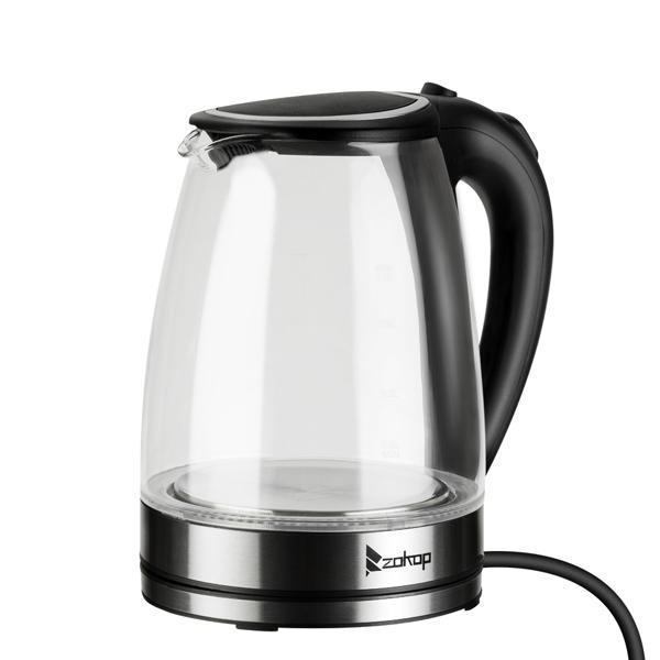 HD-1857-A 110V 1200W 1.8L Electric Glass Kettle US Plug