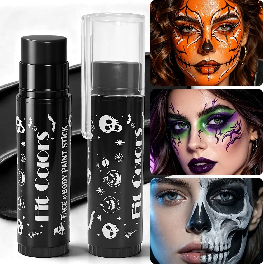 Fit Colors Face & Body Paint Stick, Waterproof Halloween Sfx Makeup Crayon, Cream Face Paint for Cosplay, Eye Face Body Painting Stick