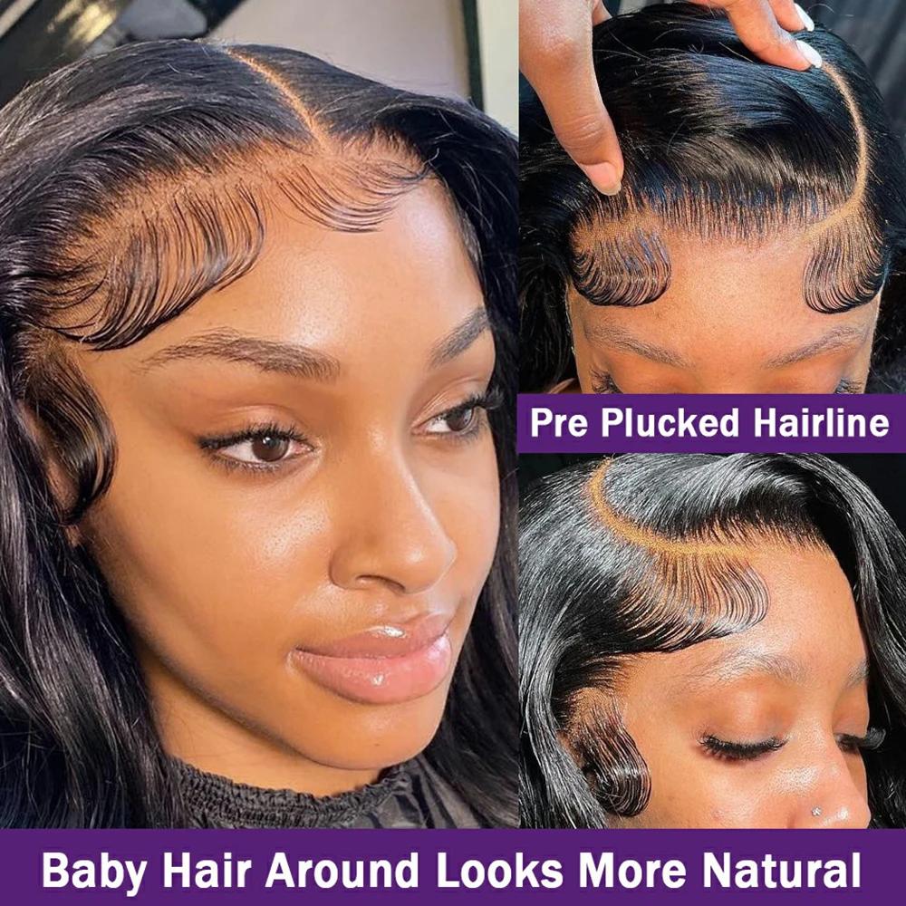 Bling Hair 360 Lace Front Wigs Human Hair Hd Transparent Lace Body Wave Lace Frontal Wigs 12-34 Inch Straight Wigs For Black Women Bling Hair 360 Lace Front Wigs Human Hair Hd Transparent Lace Body Wave Lace Frontal Wigs 12-34 Inch Straight Wigs For Black Women