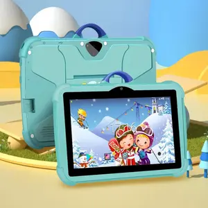 7-inch student Android WiFi tablet, 1 unit 1+16G learning tablet, with anti-drop protective case, educational tablet with parental controls, for learning games and leisure, learning and entertainment tablet, Tablet Screen