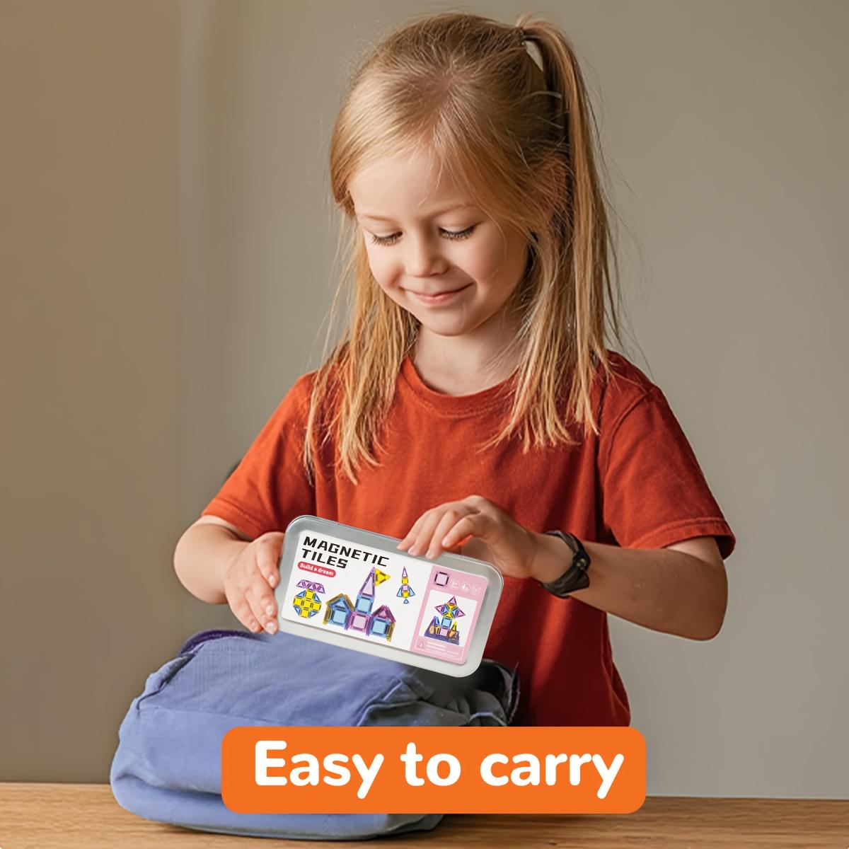 26/42/57 pieces 1 set  Mini Magnetic Tile Building Blocks, Magnetic Building Tiles, Magnetic Construction Set, Building Sets, with Iron Box for Portable Play, Perfect for Gifts and Easy Storage, Safe for Kids#TOP PICKS