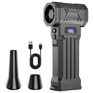 Portable Electric Air Duster, 110000RPM Dual-Function Blow & Suction Jet Fan, Rechargeable Car Violent Fan with Multiple Nozzles for Vehicle Snow Blowing & Household Cleaning