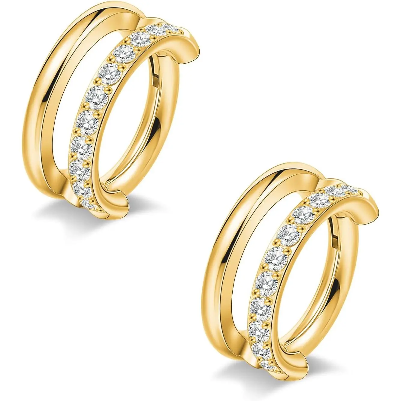Titanium Hoop Earrings,16/18G   for Men Women | Implant Grade Nickel-free for   Clicker Hoops 6/8/10mm 2 count for Septum Helix Tragus