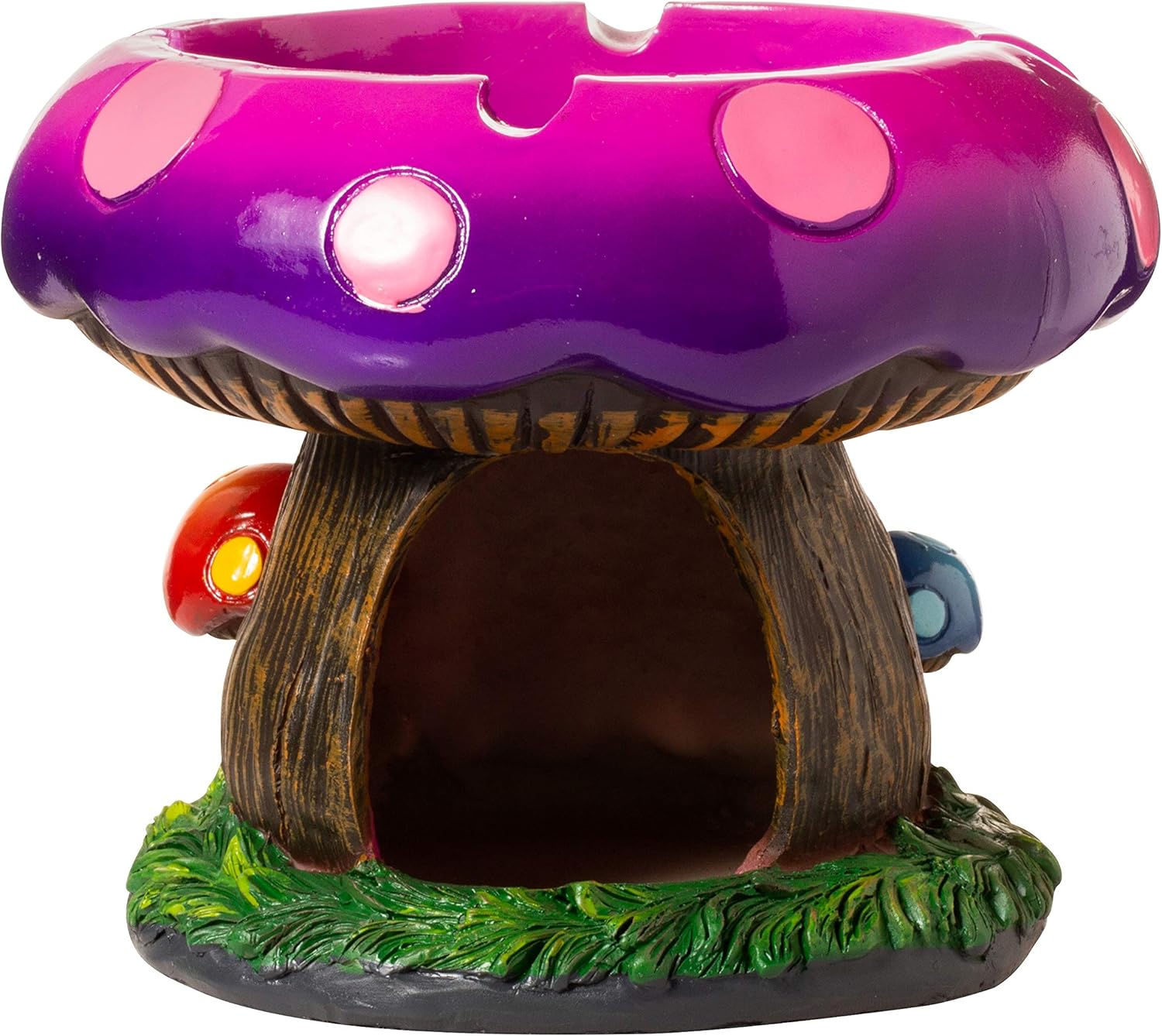 Mushroom-Themed 6" Storage Box with Ashtray – Decorative Stash Box for Home or Outdoor Use