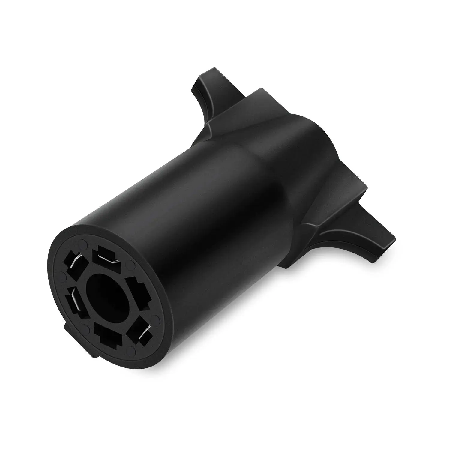 Nilight 7x4 Pin Trailer Adapter Plug, Nylon Waterproof Compact Tool-Free Signal Conversion Towing Connector for Automotive Use, 7X4 Pins