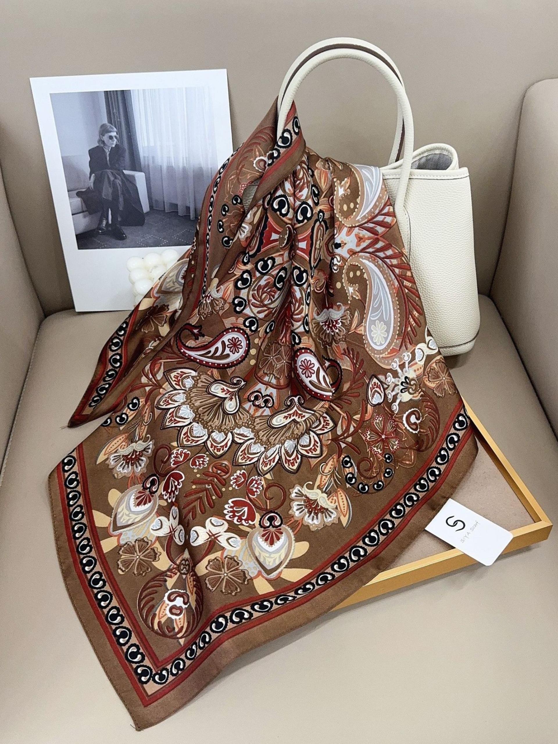 Women's Floral Spring and Summer Scarf, Lightweight Daily Headband and Hair Accessory to Elevate Your Style