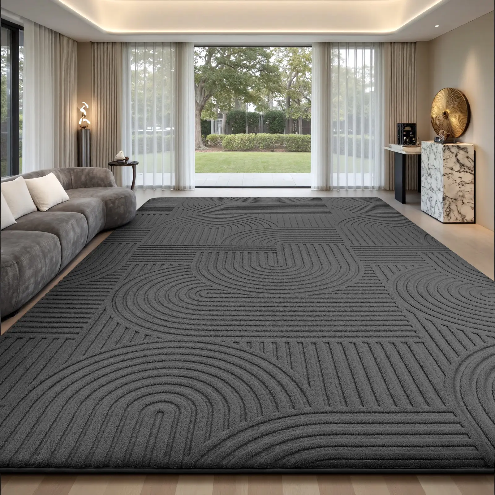 FAMVAL Super Soft Fluffy Area Rug, Big Size Modern Non-Slip Rug for Living Room Bedroom Nursery Dorm Kids Room Apartment