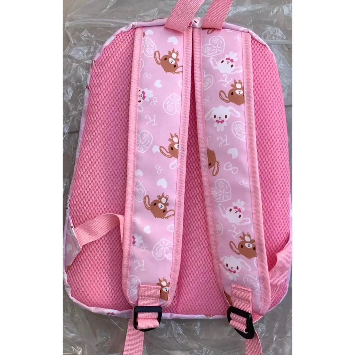 Cute Sugarbunnies Backpack for Girls, Pink Kawaii Graphic School Bookbag for Elementary School Students & Teens, Backpacks For School, 13 - 14 Years
