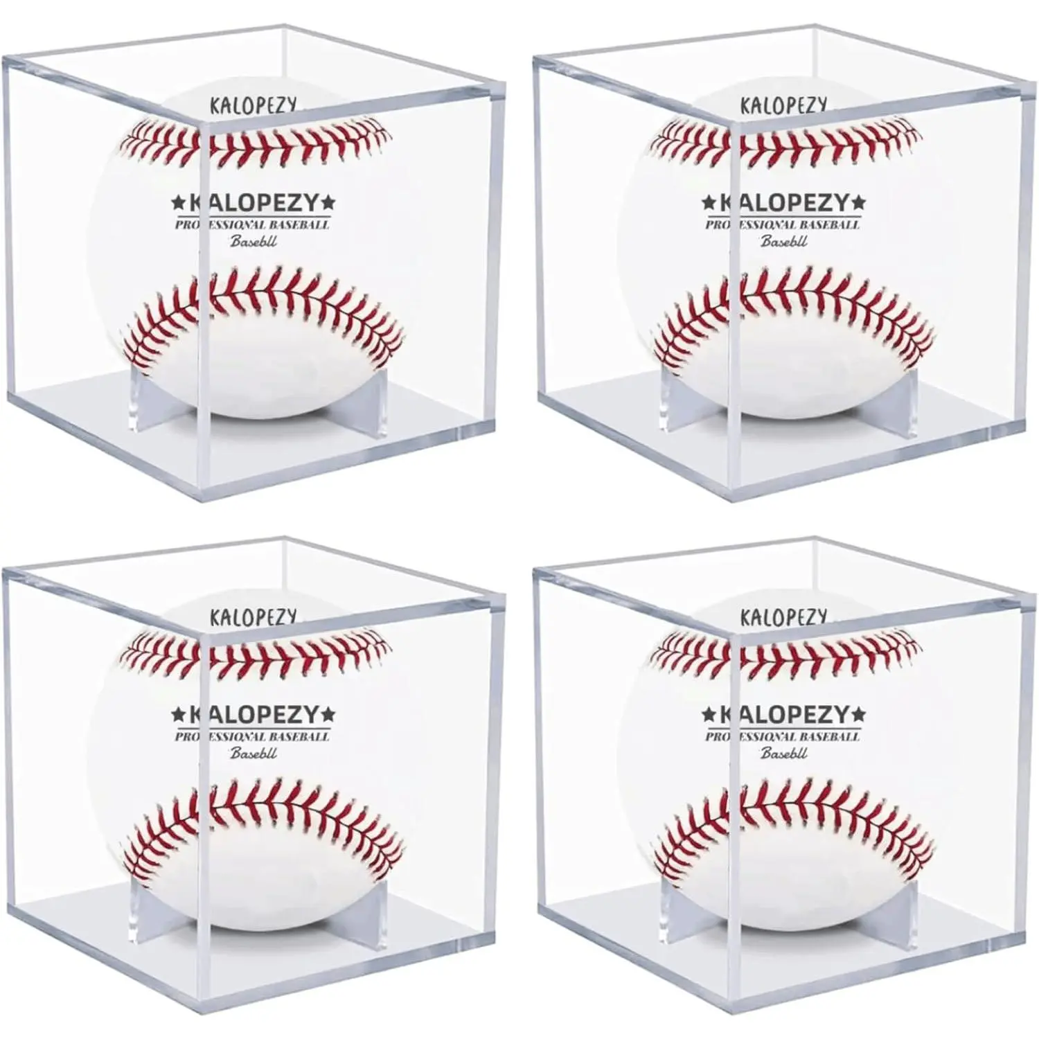 Baseball Display Case - UV Protected Acrylic Box for Display, Clear Cube Memorabilia Showcase, Autograph Ball Protector for Official Size Ball